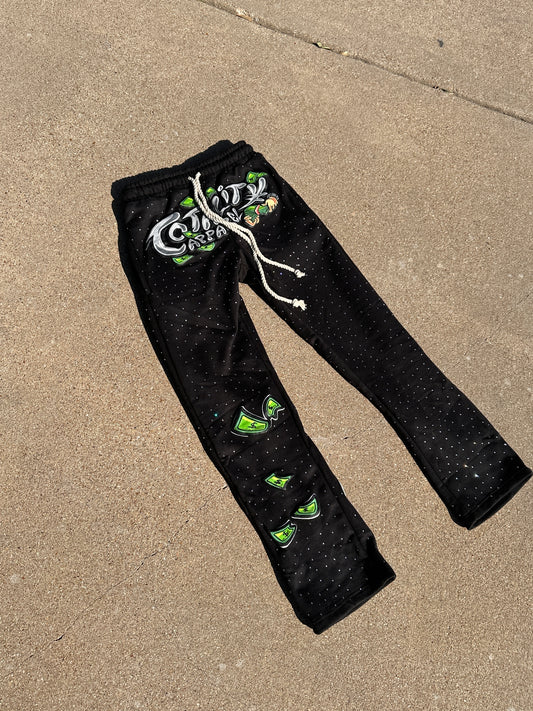 TOTALITY RHINESTONE SWEATPANTS